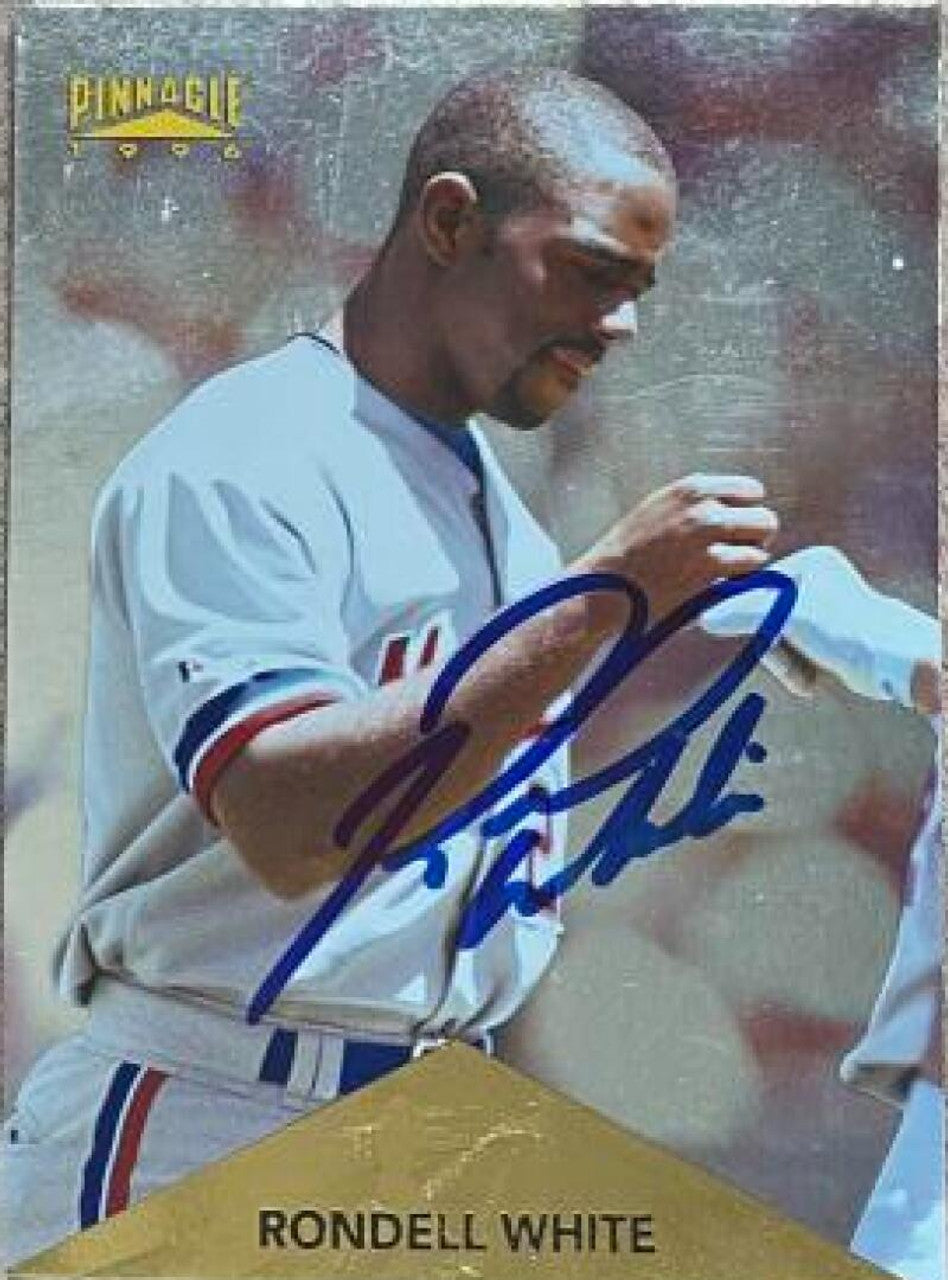 Rondell White Signed 1996 Pinnacle (Foil) Baseball Card - Montreal Expos