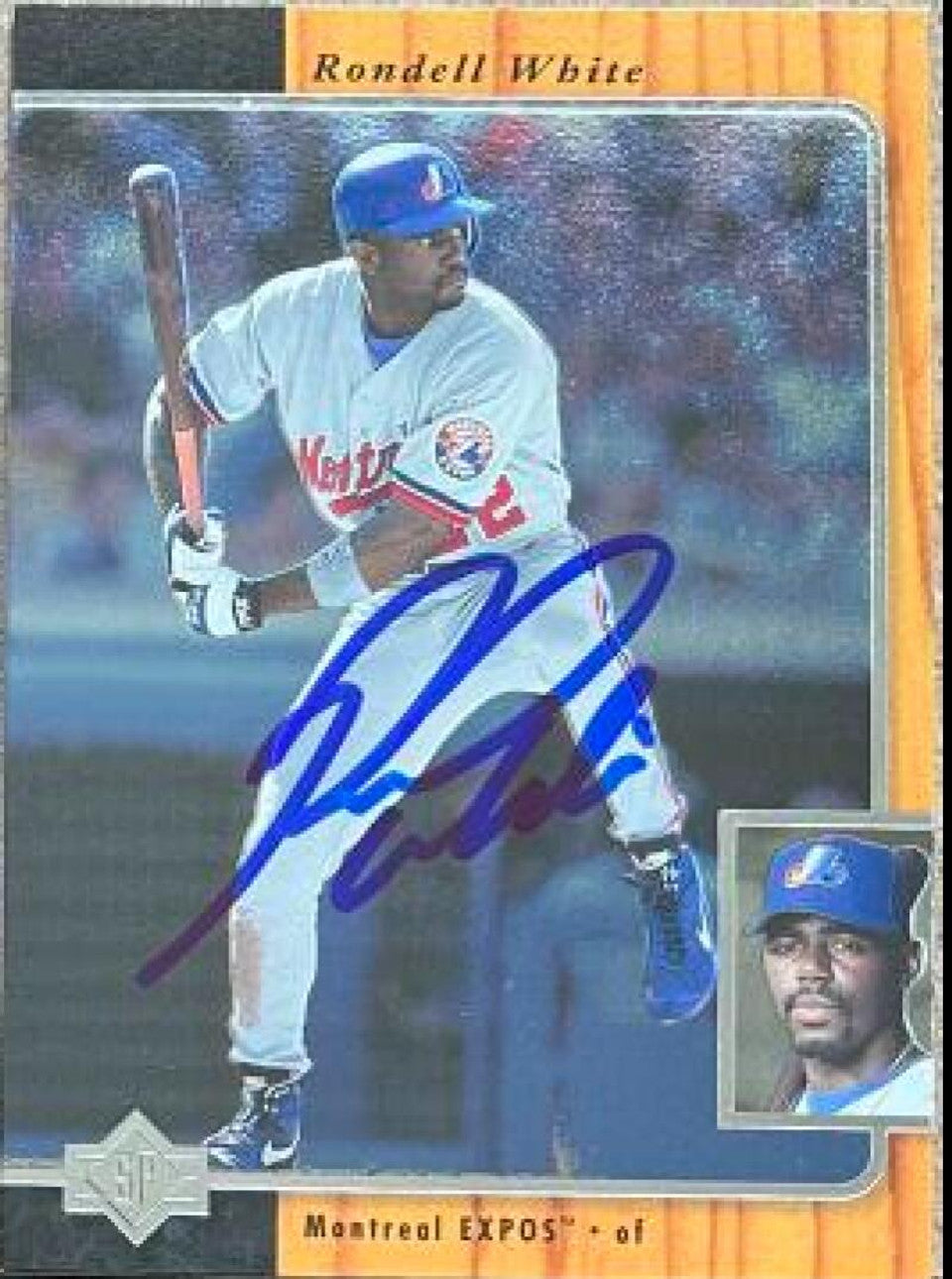 Rondell White Signed 1996 SP Baseball Card - Montreal Expos