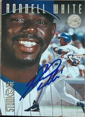ロンデル・ホワイト サイン入り 1996 スタジオ ベースボール カード - モントリオール エクスポズ