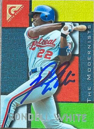 ロンデル・ホワイト サイン入り 1996 Topps Gallery ベースボールカード - モントリオール エクスポズ