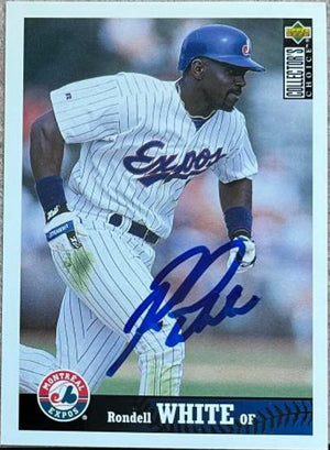 Rondell White Signed 1997 Collector's Choice Baseball Card - Montreal Expos