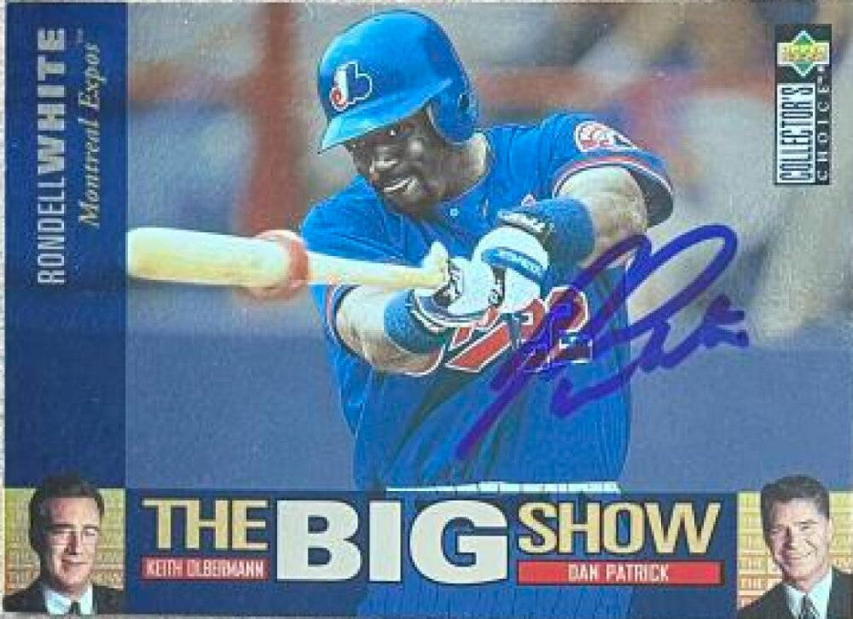 Rondell White Signed 1997 Collector's Choice The Big Show Baseball Card - Montreal Expos