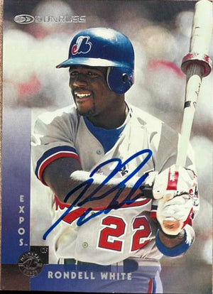 Rondell White Signed 1997 Donruss Baseball Card - Montreal Expos