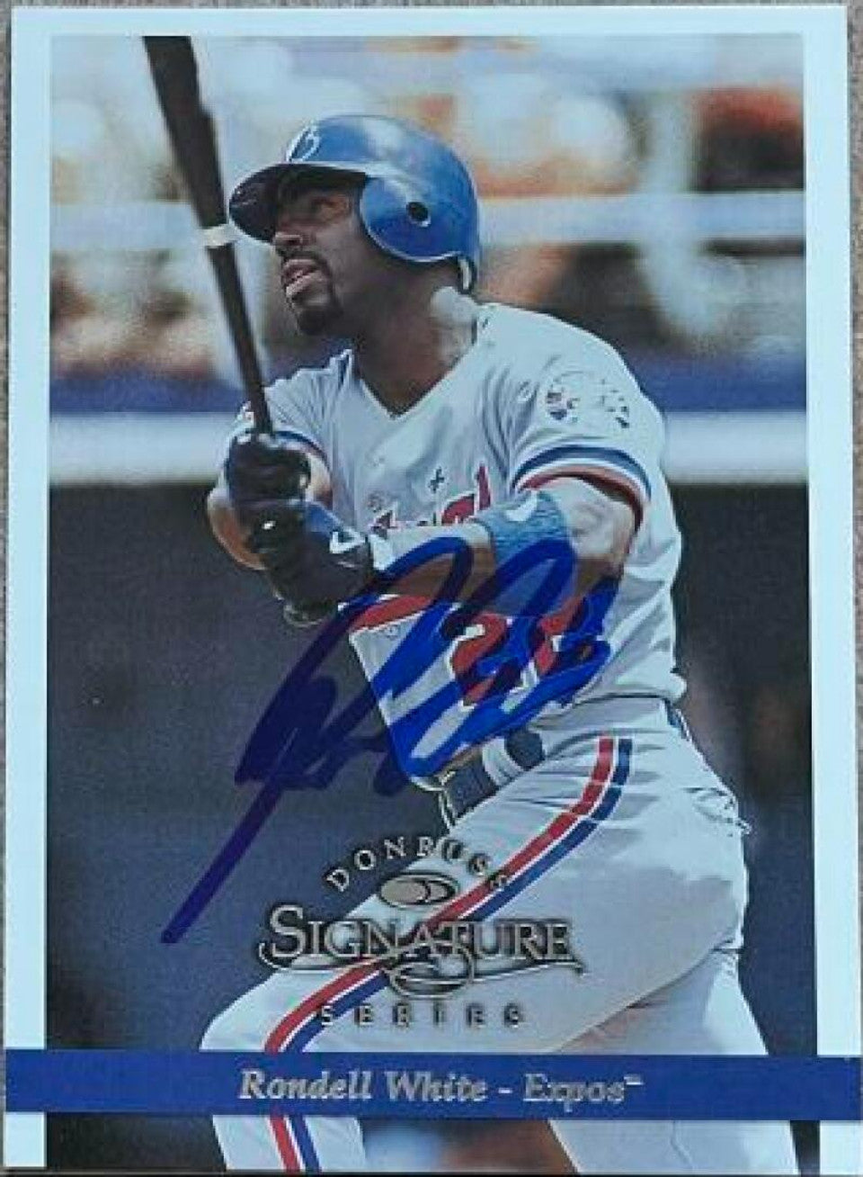 Rondell White Signed 1997 Donruss Signature Series Baseball Card - Montreal Expos