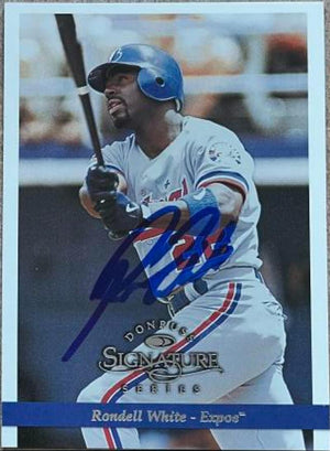 Rondell White Signed 1997 Donruss Signature Series Baseball Card - Montreal Expos