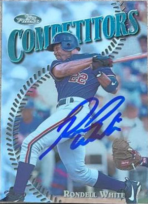 ロンデル・ホワイト サイン入り 1997 Topps Finest ベースボールカード - モントリオール エクスポズ