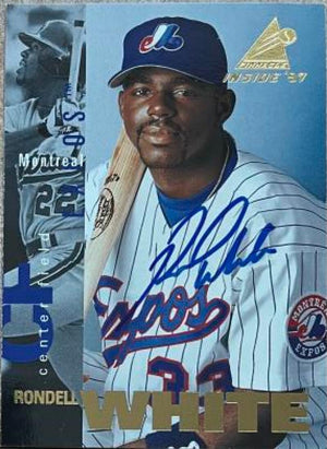 Rondell White Signed 1997 Pinnacle Inside Baseball Card - Montreal Expos