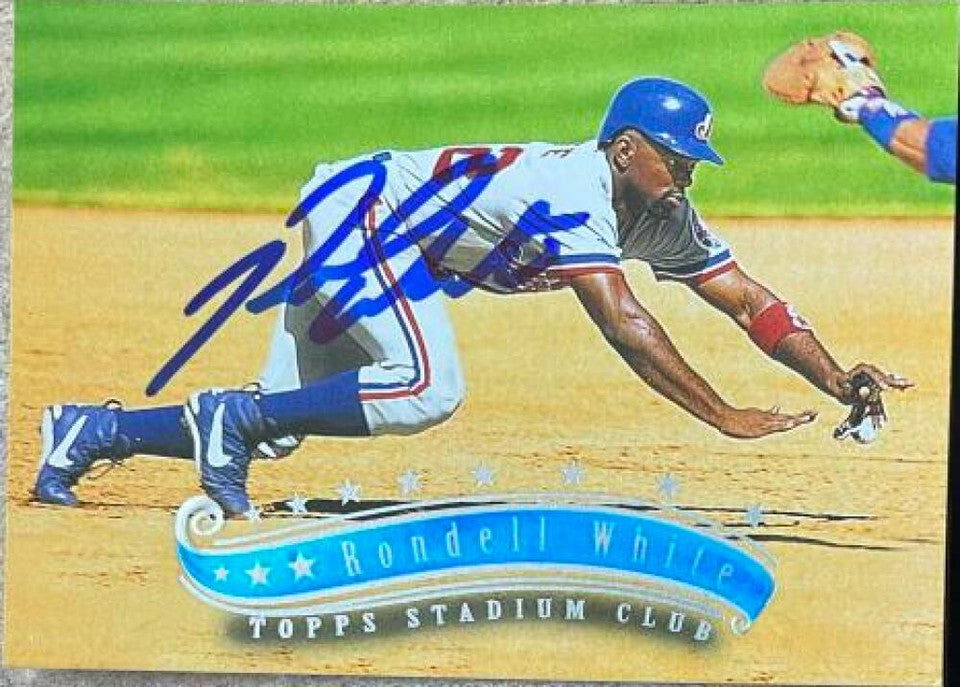 Rondell White Signed 1997 Stadium Club Baseball Card - Montreal Expos