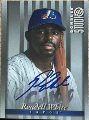 Rondell White Signed 1997 Studio Baseball Card - Montreal Expos