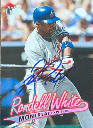 Rondell White Signed 1997 Fleer Ultra Baseball Card - Montreal Expos