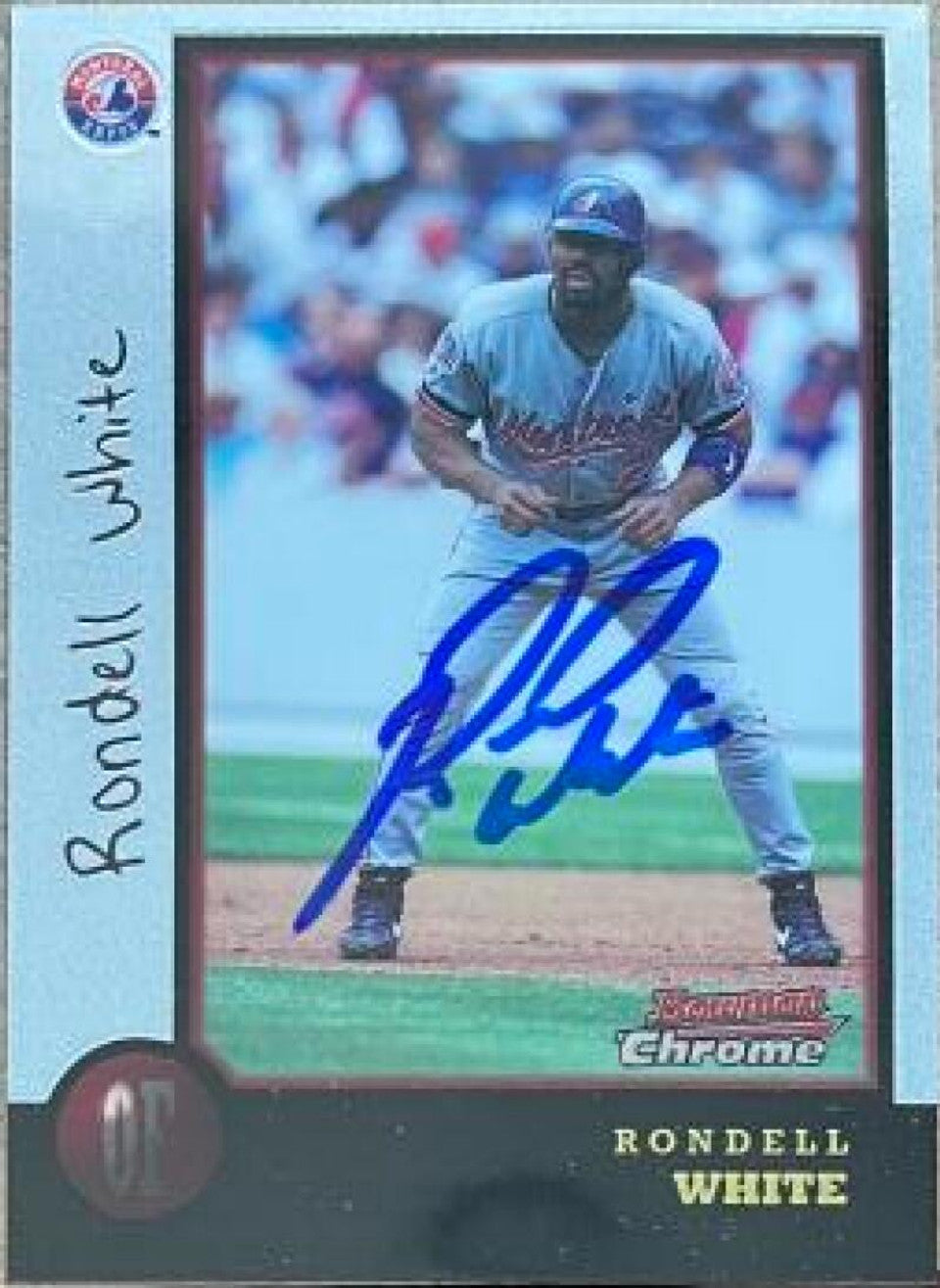 Rondell White Signed 1998 Bowman Chrome Baseball Card - Montreal Expos