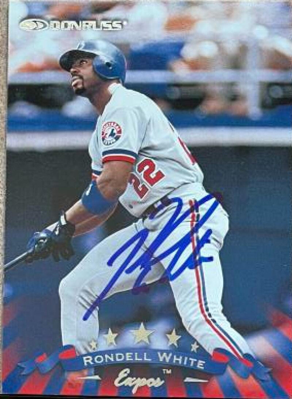 Rondell White Signed 1998 Donruss Baseball Card - Montreal Expos