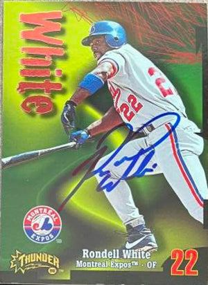Rondell White Signed 1998 Circa Thunder Baseball Card - Montreal Expos