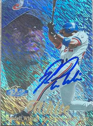 Rondell White Signed 1998 Flair Showcase Row 1 Baseball Card - Montreal Expos