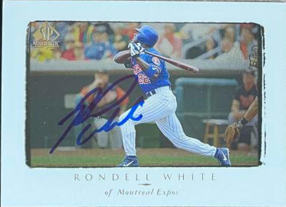 Rondell White Signed 1998 SP Authentic Baseball Card - Montreal Expos