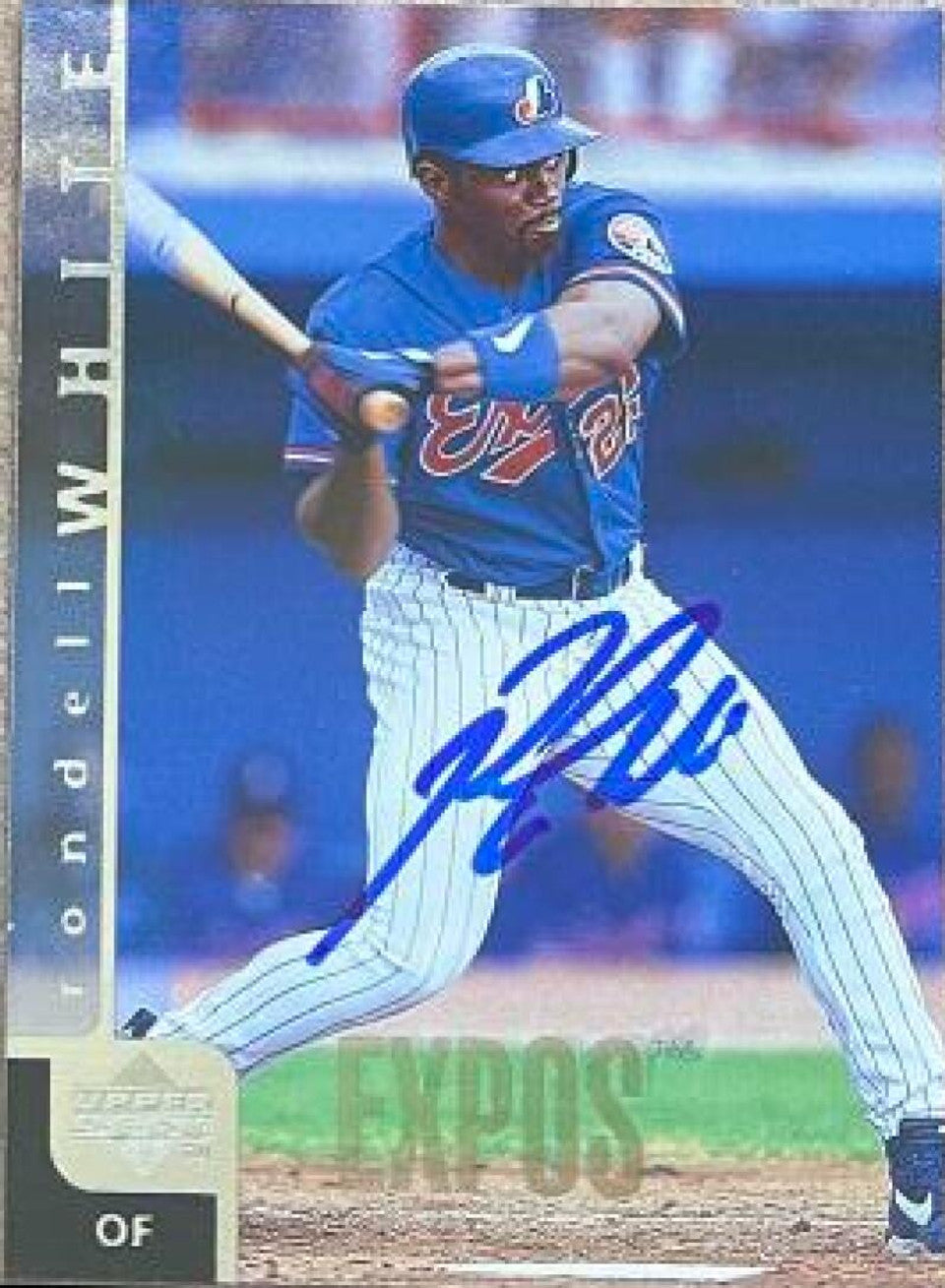 Rondell White Signed 1998 Upper Deck Baseball Card - Montreal Expos