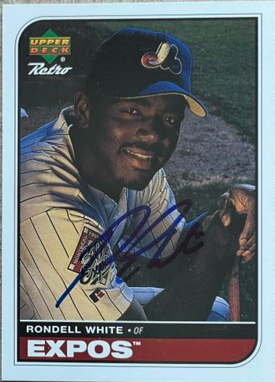 Rondell White Signed 1998 Upper Deck Retro Baseball Card - Montreal Expos