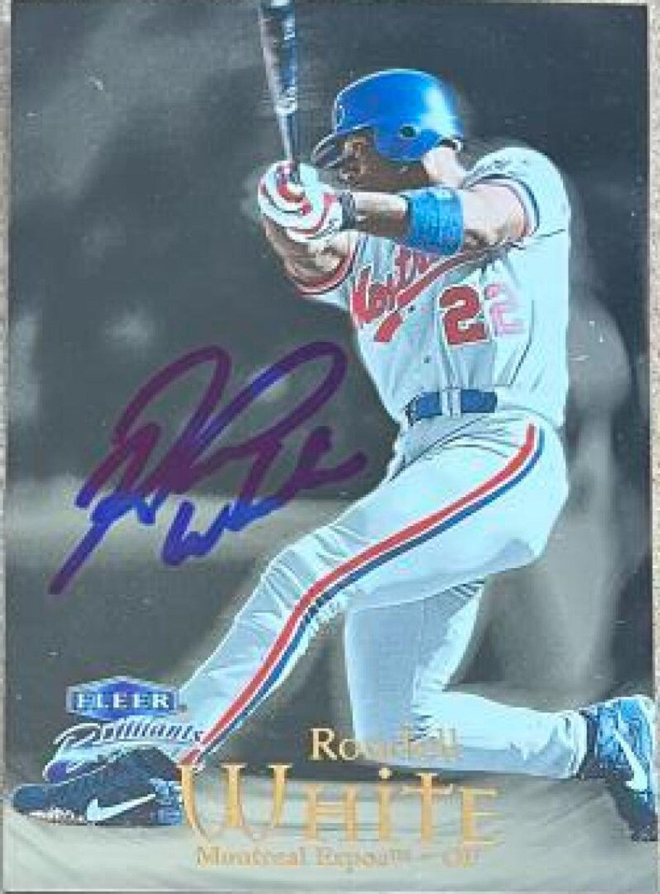 Rondell White Signed 1999 Fleer Brilliants Baseball Card - Montreal Expos