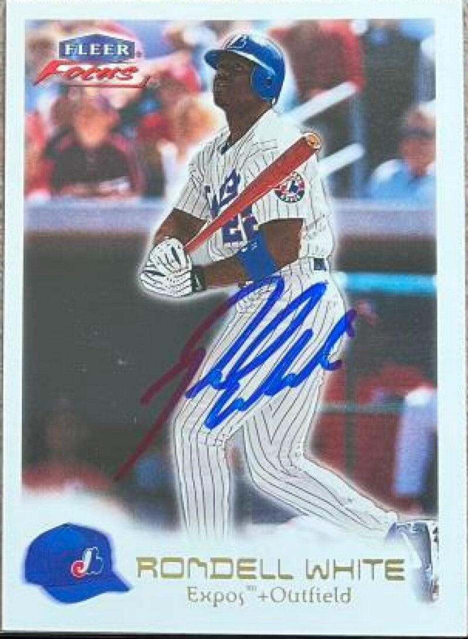 Rondell White Signed 2000 Fleer Focus Baseball Card - Montreal Expos