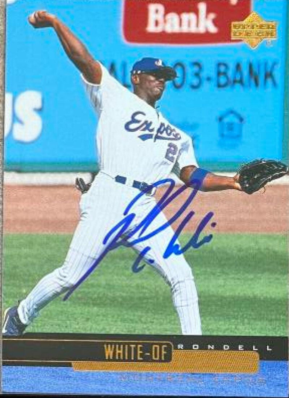 Rondell White Signed 2000 Upper Deck Baseball Card - Montreal Expos