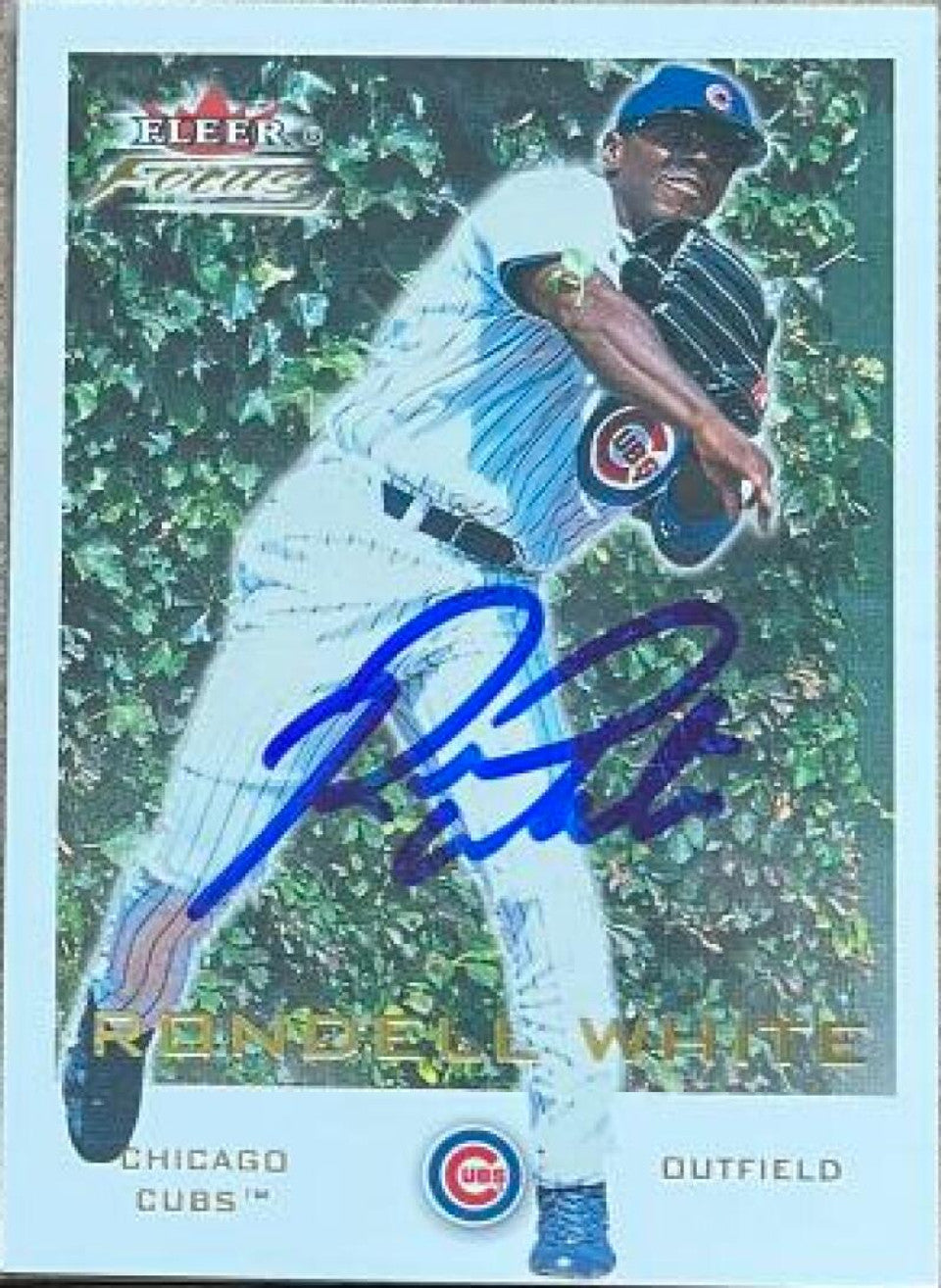 Rondell White Signed 2001 Fleer Focus Baseball Card - Chicago Cubs