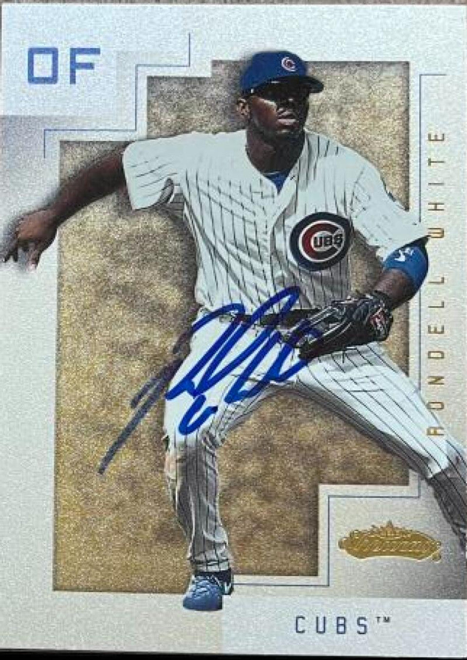 Rondell White Signed 2001 Fleer Showcase Baseball Card - Chicago Cubs