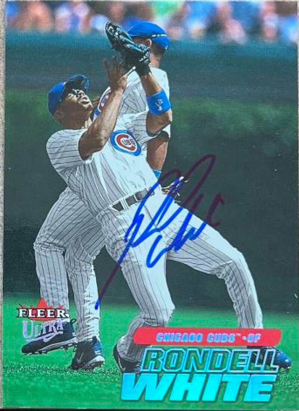 Rondell White Signed 2001 Fleer Ultra Baseball Card - Chicago Cubs