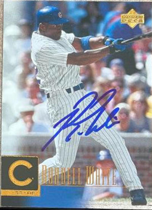 Rondell White Signed 2001 Upper Deck Baseball Card - Chicago Cubs