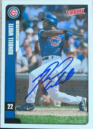 Rondell White Signed 2001 Upper Deck Victory Baseball Card - Chicago Cubs