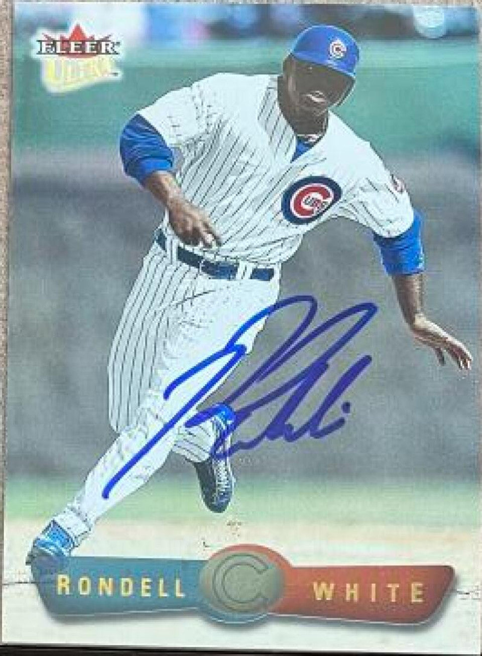 Rondell White Signed 2002 Fleer Ultra Baseball Card - Chicago Cubs