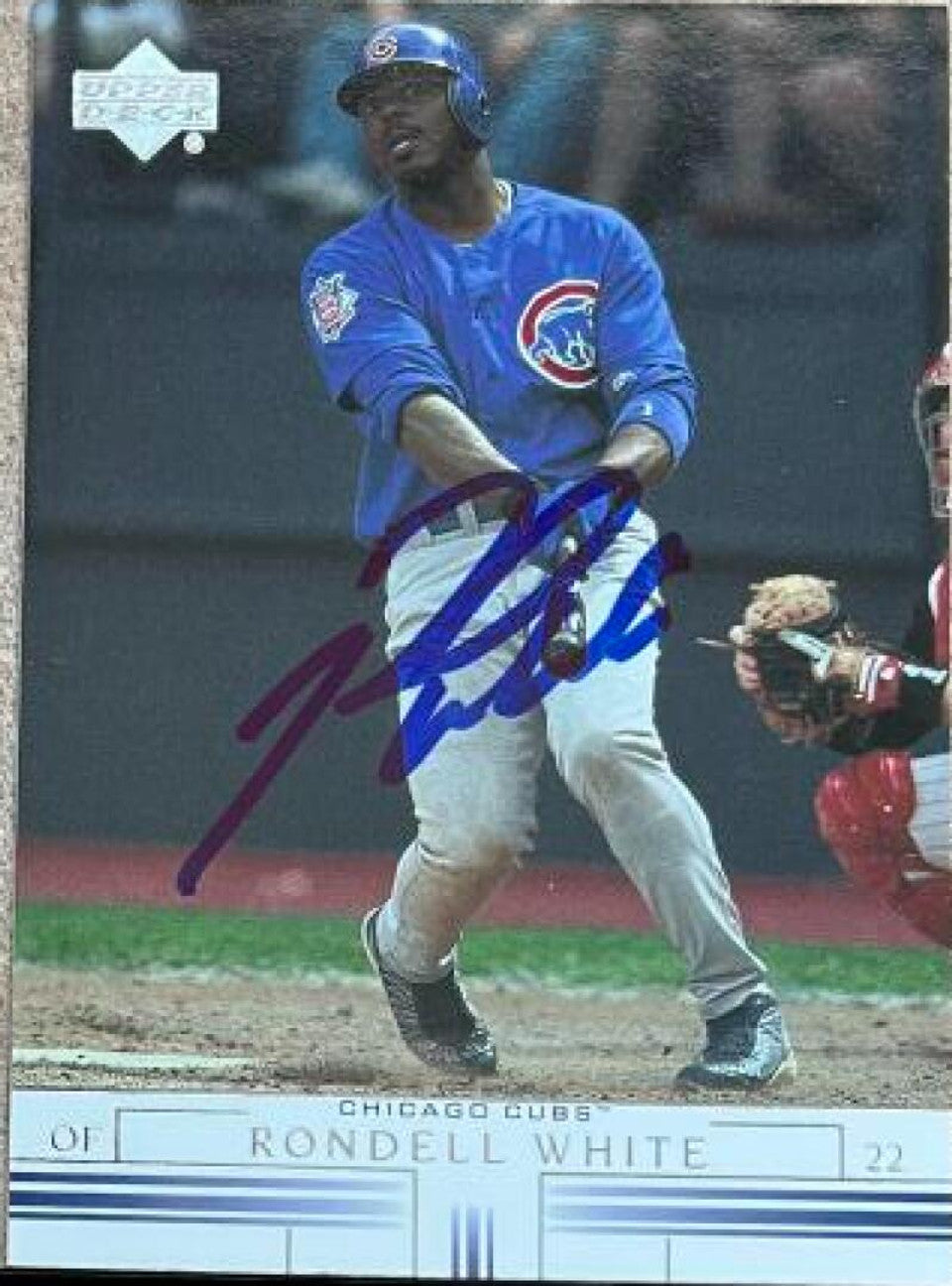 Rondell White Signed 2002 Upper Deck Baseball Card - Chicago Cubs