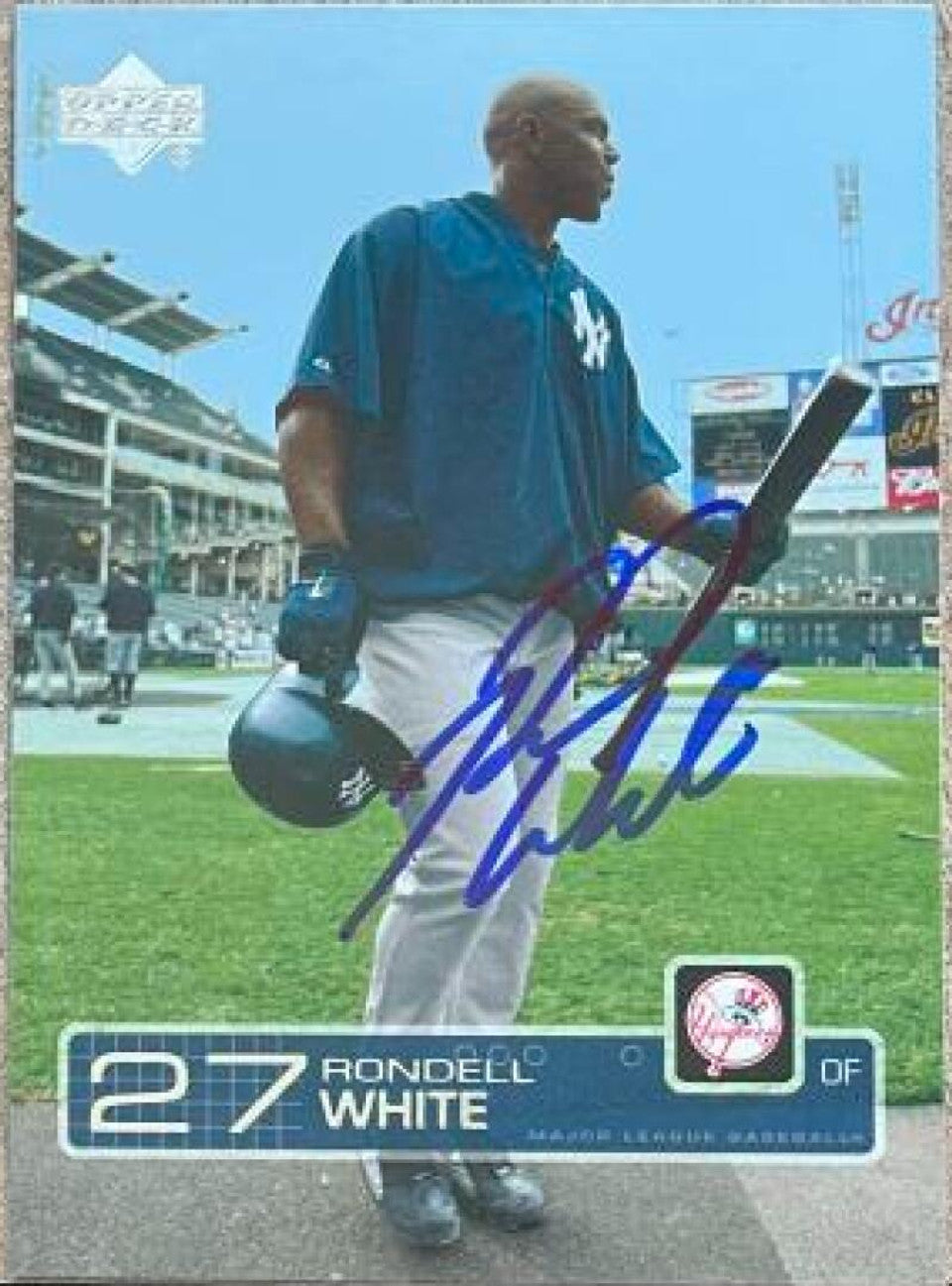 Rondell White Signed 2003 Upper Deck Baseball Card - New York Yankees