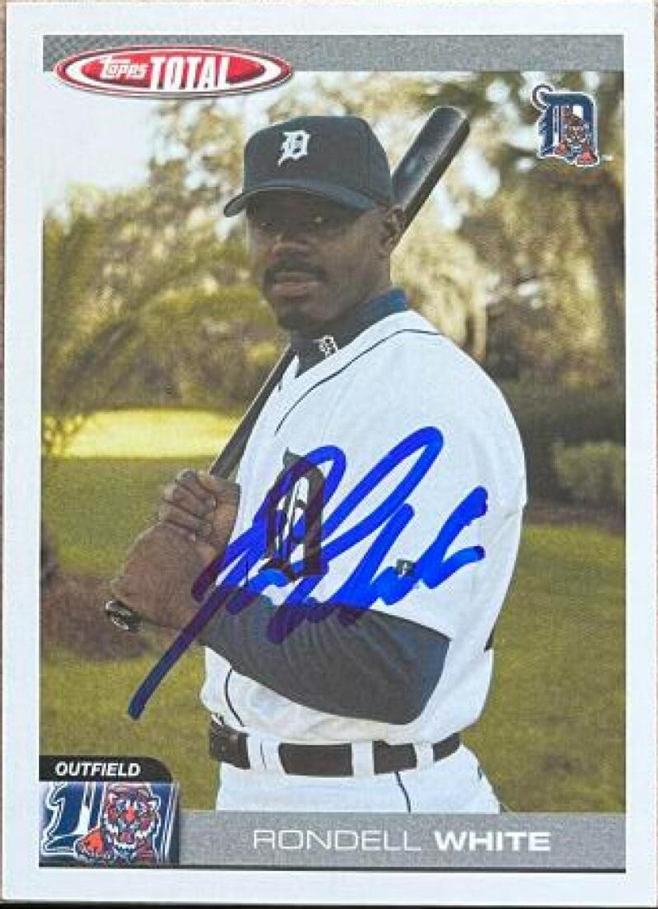 Rondell White Signed 2004 Topps Total Baseball Card - Detroit Tigers