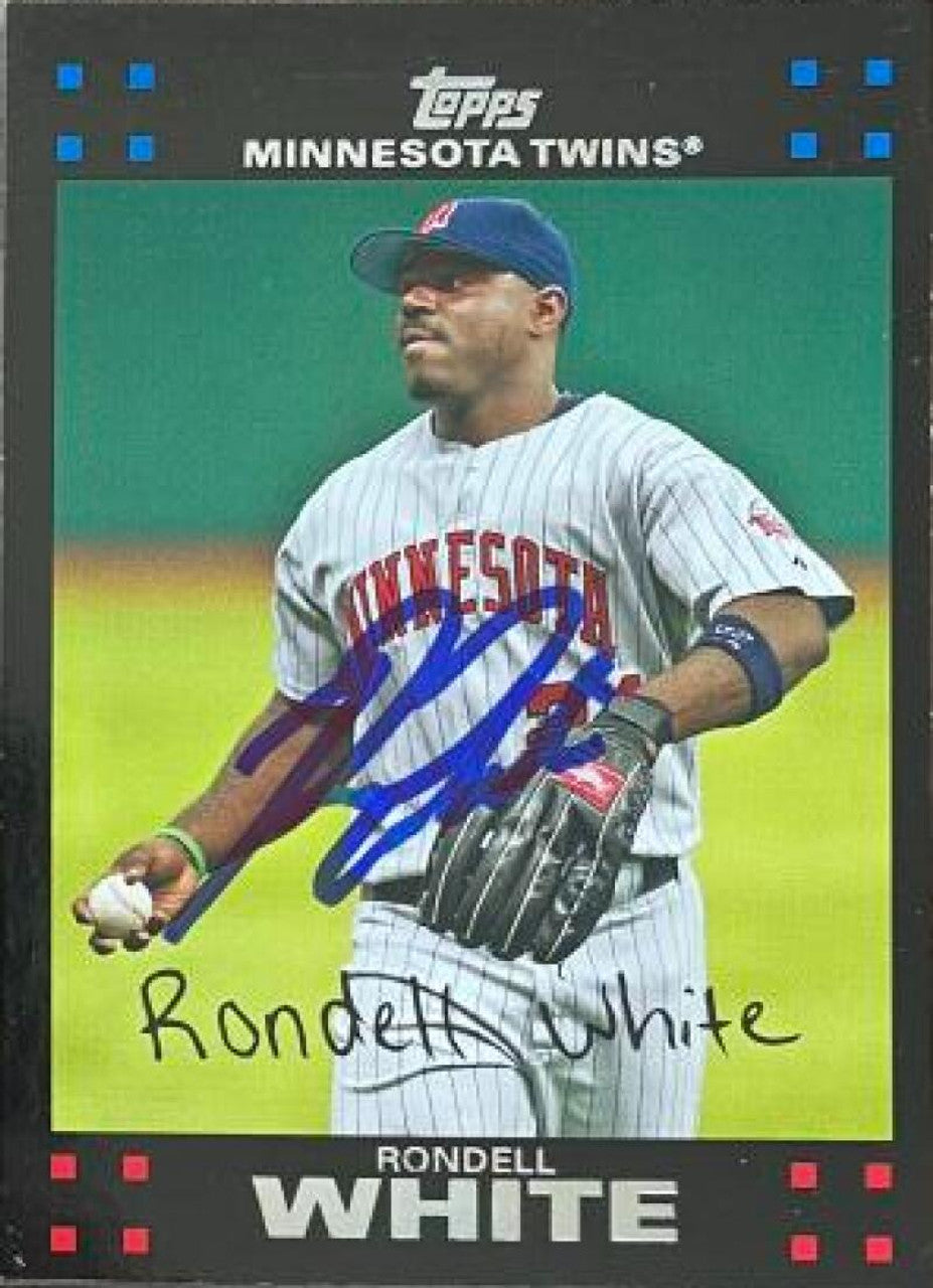 Rondell White Signed 2007 Topps Baseball Card - Minnesota Twins