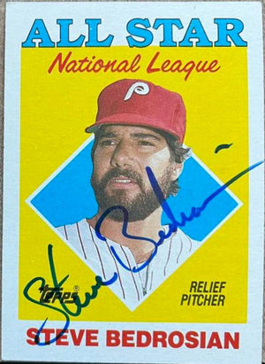 Steve Bedrosian Signed 1988 Topps All-Star Baseball Card - Philadelphia Phillies