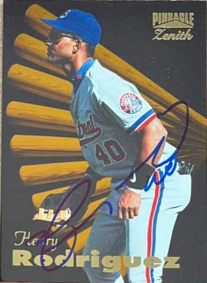 Henry Rodriguez Signed 1996 Pinnacle Zenith Baseball Card - Montreal Expos