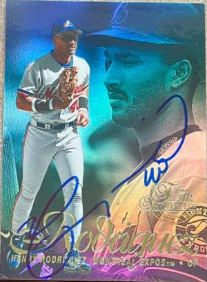 Henry Rodriguez Signed 1997 Flair Showcase Baseball Card - Montreal Expos