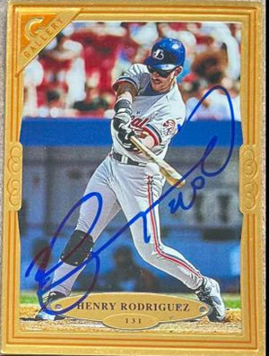 ヘンリー・ロドリゲス サイン入り 1997 Topps Gallery ベースボールカード - モントリオール エクスポズ