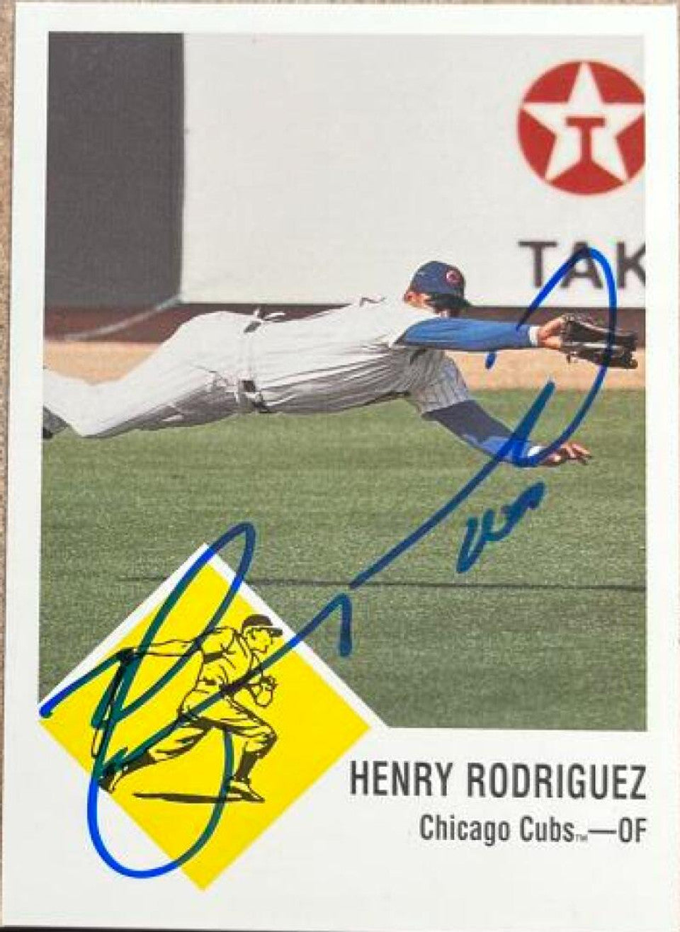 Henry Rodriguez Signed 1998 Fleer Tradition Vintage Baseball Card - Chicago Cubs