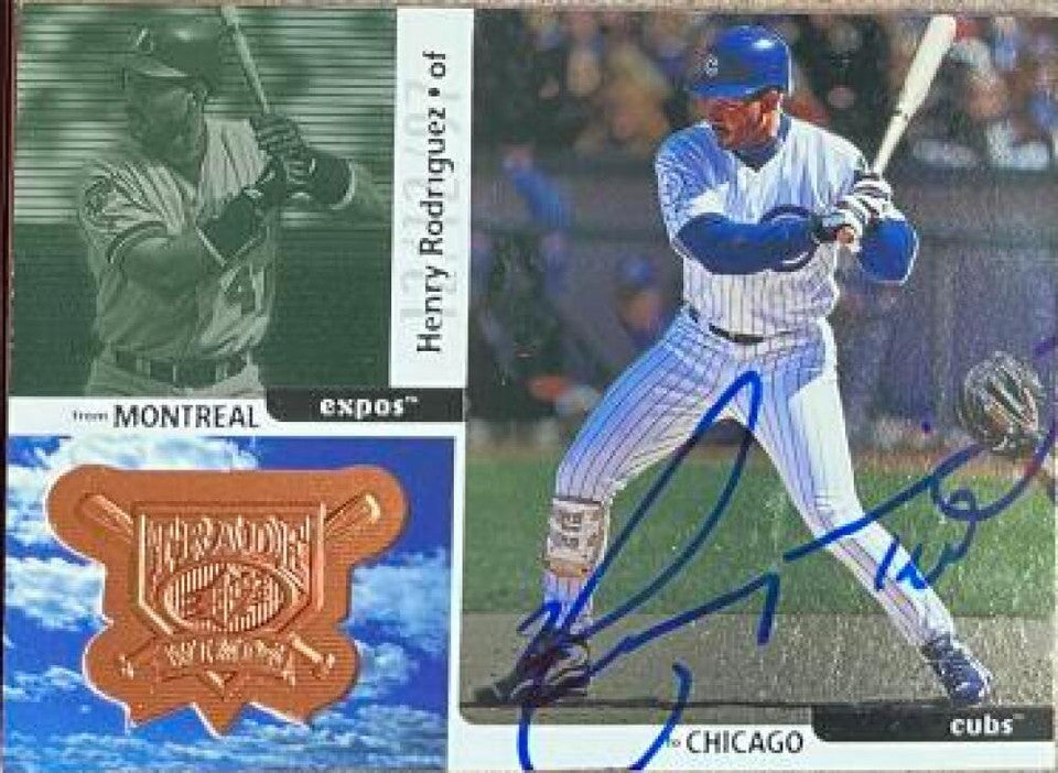 Henry Rodriguez Signed 1998 SPx Finite Baseball Card - Chicago Cubs