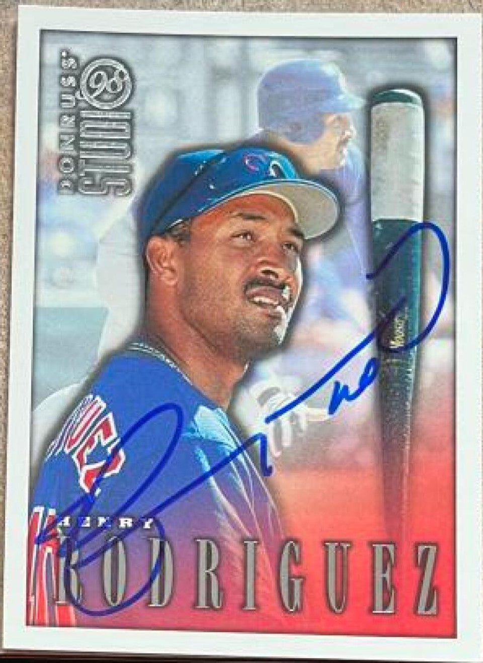 Henry Rodriguez Signed 1998 Studio Baseball Card - Chicago Cubs