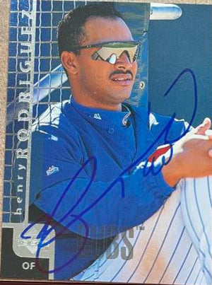 Henry Rodriguez Signed 1998 Upper Deck Baseball Card - Chicago Cubs