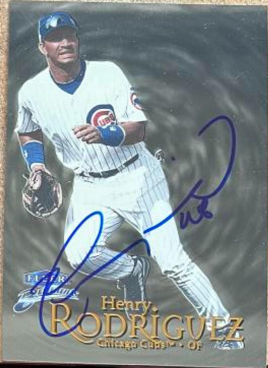 Henry Rodriguez Signed 1999 Fleer Brilliants Baseball Card - Chicago Cubs