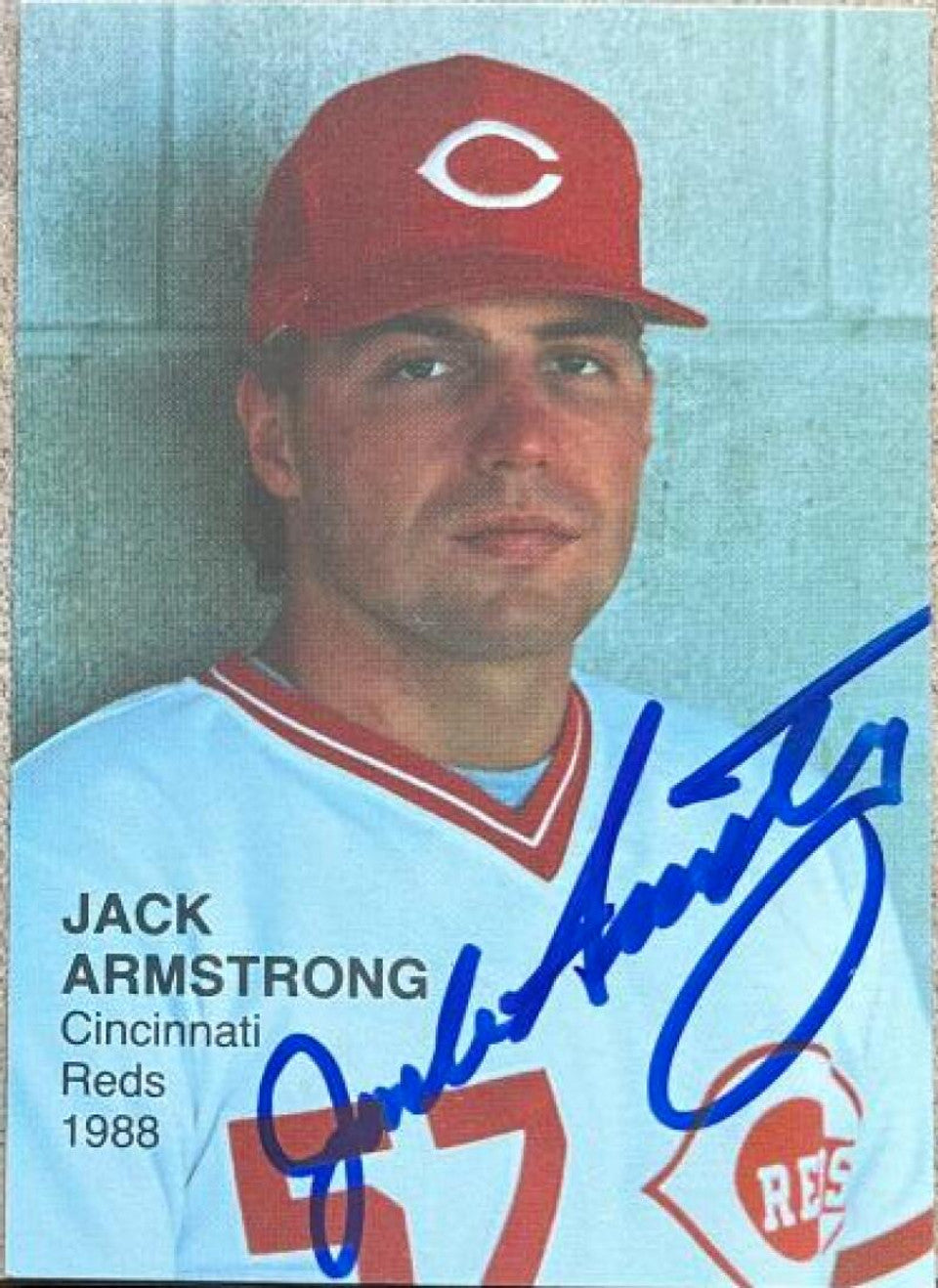 Jack Armstrong Signed 1988 Rookies IV Final Series Baseball Card - Cincinnati Reds