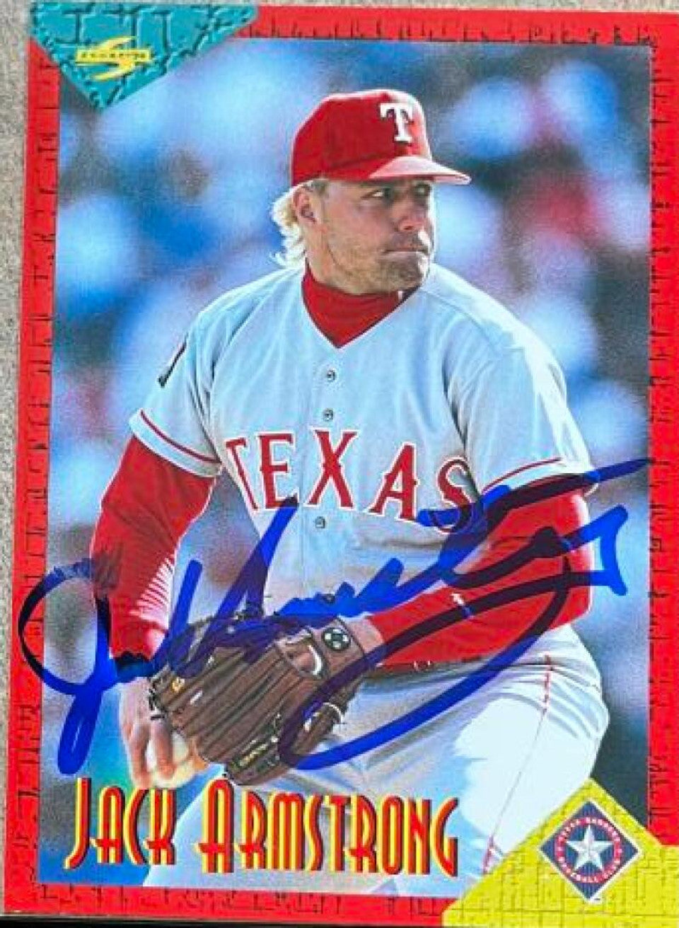 Jack Armstrong Signed 1994 Score Rookie & Traded Baseball Card - Texas Rangers