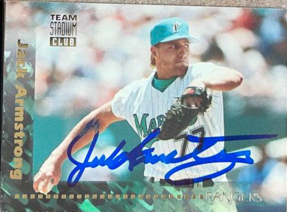 Jack Armstrong Signed 1994 Stadium Club Team Baseball Card - Florida Marlins