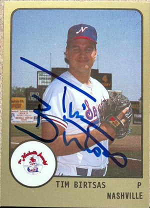 Tim Birtsas Signed 1988 ProCards Baseball Card - Nashville Sounds