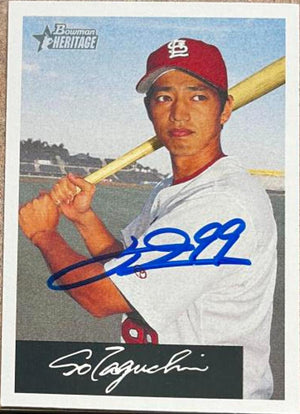 So Taguchi Signed 2002 Bowman Heritage Black Box Baseball Card - St Louis Cardinals