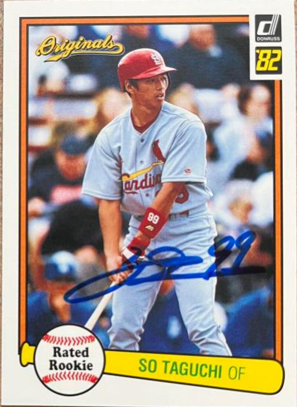 So Taguchi Signed 2002 Donruss Originals 1982 Style Baseball Card - St Louis Cardinals