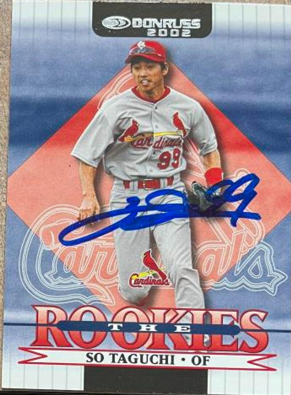 So Taguchi Signed 2002 Donruss Rookies Baseball Card - St Louis Cardinals